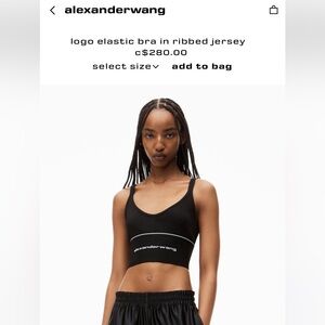 Alexander wang cropped tank size S